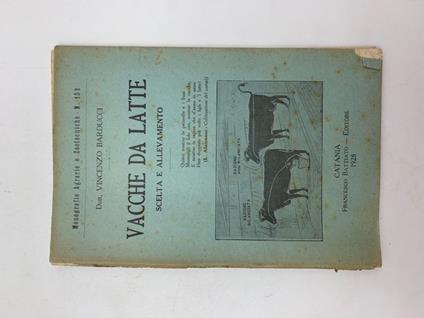 Vacche da latte. Scelta e allevamento - copertina