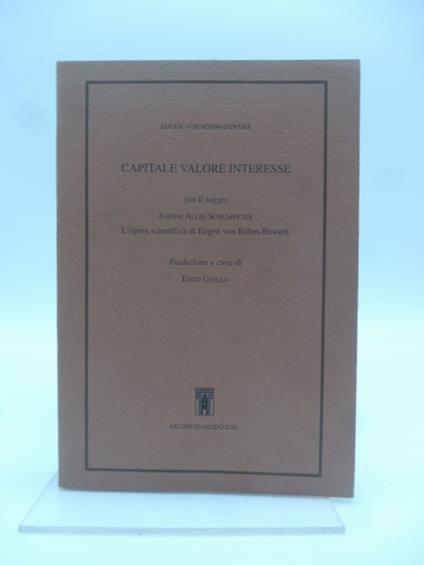 Capitale valore interesse - copertina