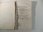 Lettera del padre Francescantonio Zaccheria della compagnia di Gesu' al signor Lorenzo Covi cavaliere bresciano sopra gli studi che da lui desidera intrapresi