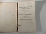 Francisci Antonii Zachariae epistola de conjectura Petri Polidorii in postremum versum epitaphii S. Flavii Clementis
