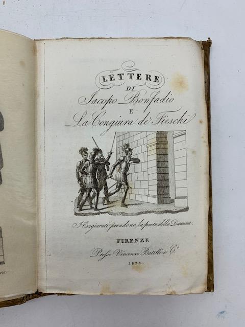 Lettere di Jacopo Bonfadio e la Congiura dei Fieschi - Jacopo Bonfadio - copertina