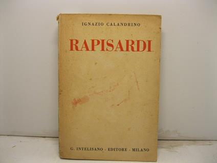 Rapisardi - Ignazio Calandrino - copertina