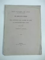 Di Giovanni Eckio e della instituzione dell'Accademia dei Lincei con alcune note inedite intorno a Galileo. Comunicazione
