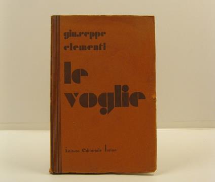 Le voglie - Giuseppe Clementi - copertina