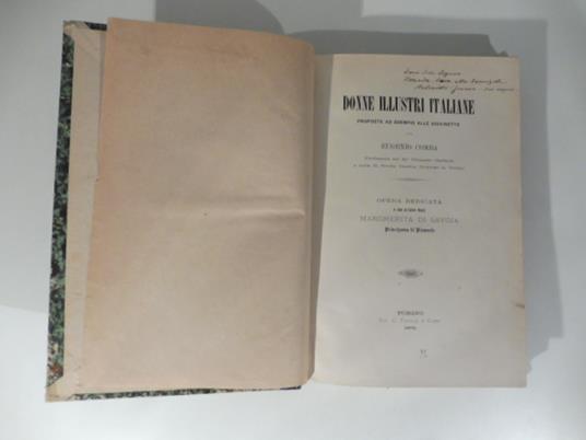 Donne illustri italiane proposte ad esempio alle giovinette da Eugenio Comba - Eugenio Comba - copertina