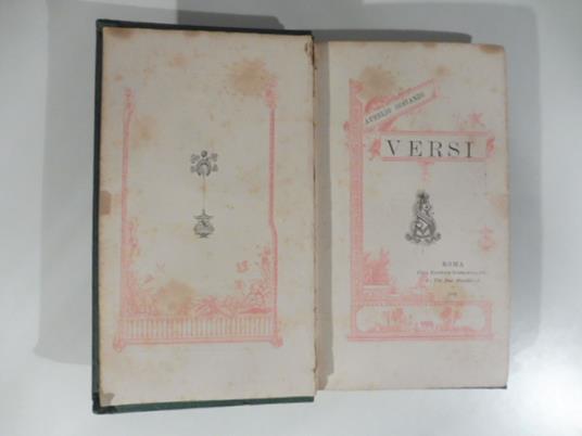 Versi - Aurelio Costanzo - copertina