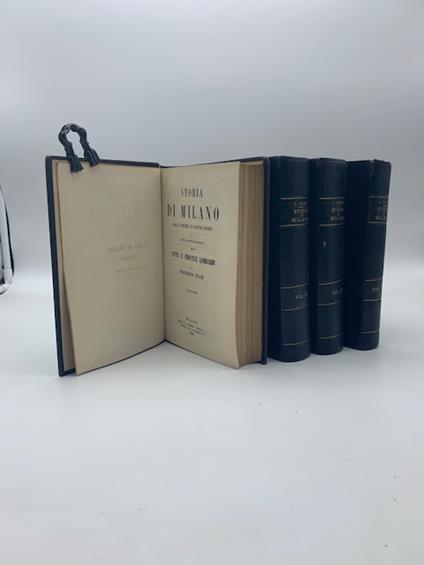 Storia di Milano dall'origine ai nostri giorni e cenni storici-statistici sulle citta' e province lombarde. Volume I (-VIII) - Francesco Cusani - copertina