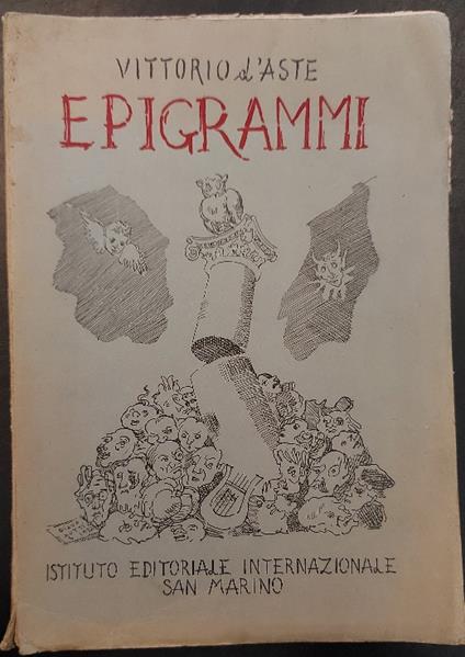 Epigrammi - Vittorio D'Aste - copertina