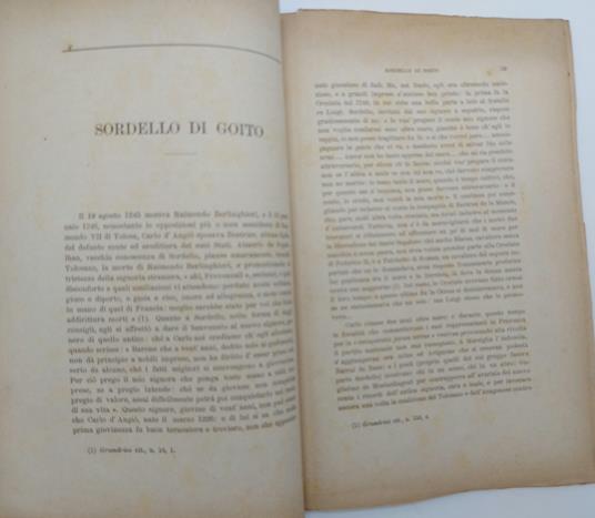 Sordello di Goito - Cesare De Lollis - copertina