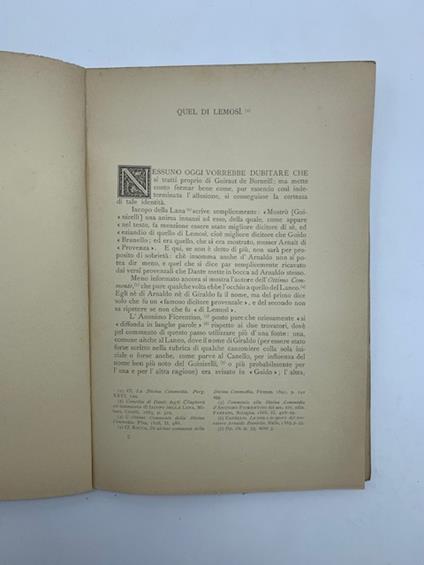 Quel Di Lemosi' - Cesare De Lollis - copertina