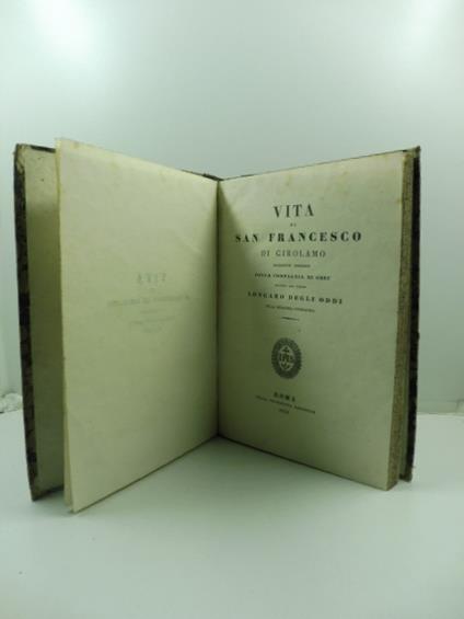 Vita di San Francesco di Girolamo sacerdote professo della compagnia di Gesu' scritta dal padre Longaro degli Oddi della medesima compagnia - Longaro Degli Oddi - copertina