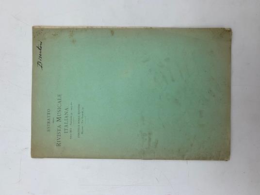 Per il bicentenario della morte di Antonio Stradivari Di alcuni strumenti di A. Stradivario tuttora esistenti in Italia - Benvenuto Disertori - copertina