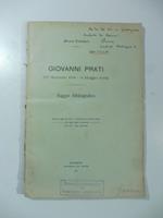 Giovanni Prati (27 gennaio 1814 - 9 maggio 1884). Saggio bibliografico