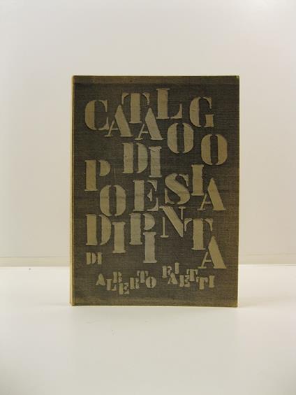 Catalogo di poesia dipinta - Alberto Faietti - copertina