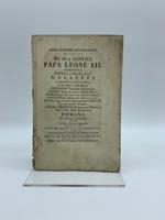 Eccellentissima congregazione deputata da Sua Santita' Papa Leone XII composta ...Romana di Diritto Camerale per la Rev. Camera Apostolica contro L'Illmo Sig. Conte Di Velo e Sig. Vincenzo Trojani Osservazione ... dell'Illmo Sig. Avv. Fea Commissario