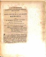 Memoria su di due infermita' cagionate da corpi estranei addentrati nell'organismo e venute a buon fine per la loro espulsione