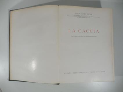La caccia - Alessandro Ghigi - copertina