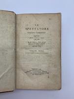 Lo spettatore italiano - piemontese ... Volume primo (unico pubblicato)