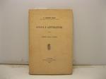 Lingue e letterature degli odierni popoli d'Africa