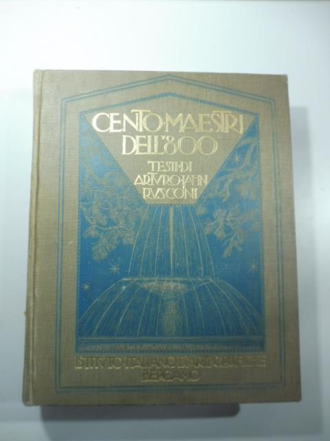 Cento maestri dell'800 - Arturo Jahn Rusconi - copertina