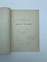 Nel giorno auspicatissimo delle nozze Ascoli-Vivante. A padre della sposa G. I. Ascoli..