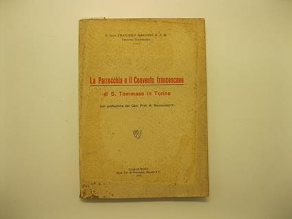 La parrocchia e il convento francescano di S. Tommaso in Torino - Francesco Maccono - copertina