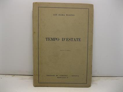 Tempo d'estate - Ain Zara Magno - copertina