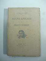 Nuovi appunti e curiosita' goldoniane