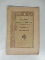 Rime scelte di Eustachio Manfredi con alcune sue prose e con prefazione e note del Dott. Francesco Foffano
