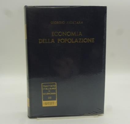 Economia della popolazione - Giorgio Mortara - copertina