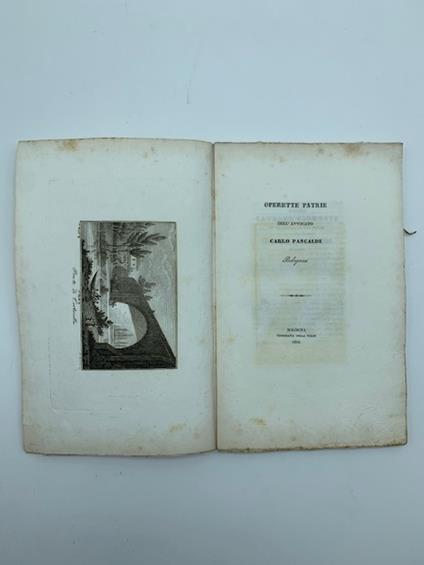 Operette patrie... L'ambasciatore. Brano storico bolognese del secolo XIV - Gita di piacere a Corticella - Carlo Pancaldi - copertina