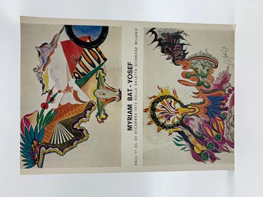 Myriam Bat-Yosef dall'11 al 30 dicembre 1972 nella saletta Schwarz Milano - Franco Passoni - copertina