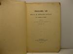 Della origine dei progressi e degli effetti del melodramma in Italia in Programma XIII dell'I. R. Ginnasio liceale di S. Caterina in Venezia pubblicato alla fine dell'anno scolastico MDCCCLXII-LXIV