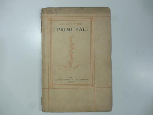 I primi pali - Riccardo Pitteri - copertina