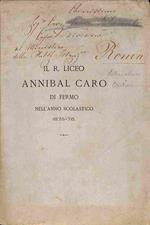 Il R. Liceo Annibal Caro di Fermo nell'anno scolastico 1875-76. Gli epigrammi d'Angelo Ambrogini Poliziano Notizie sulle scuole