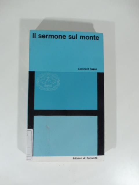 Il sermone sul monte - Leonhard Ragaz - copertina