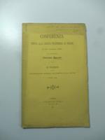Conferenza tenuta alla Societa' filotecnica di Torino il 13 marzo 1881. Le elezioni alle Congregazioni generali nei dominii di Casa Savoia l'anno 1439
