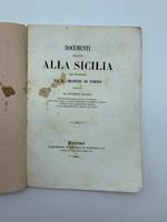 Documenti relativi alla Sicilia che conservansi nel R. Archivio di Torino