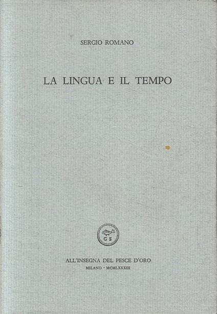La Lingua E Il Tempo - Romano - copertina