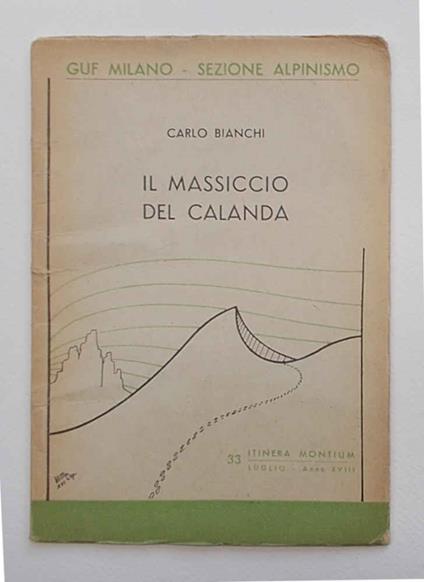 Il Massiccio del Calanda - Carlo Bianchi - copertina
