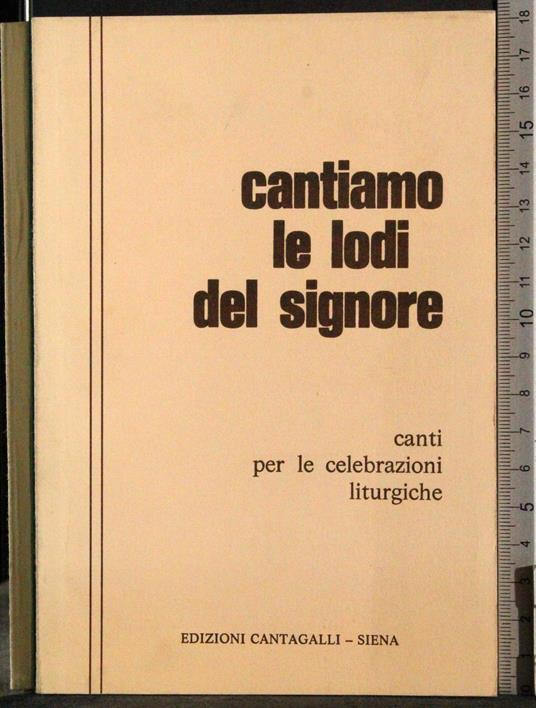 Cantiamo le lodi del signore - copertina