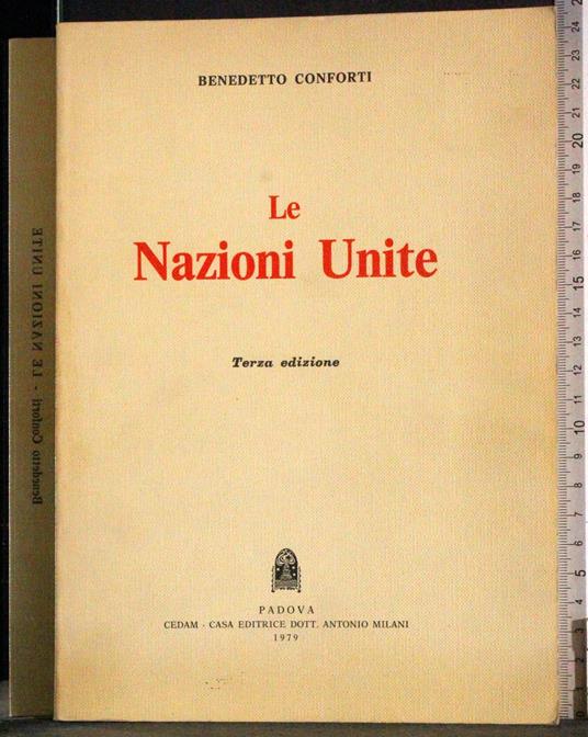 Le nazioni unite - Benedetto Conforti - copertina