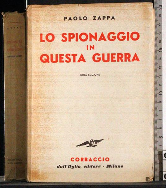 Lo spionaggio in questa guerra - Paolo Zappa - copertina