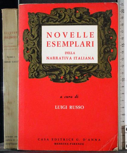 Novelle esemplari della narrativa Italiana - copertina