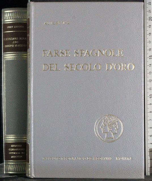 Farse spagnole del secolo d'oro - copertina