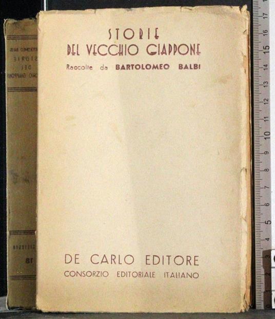 Storie del vecchio Giappone - Bartolomeo Balbi - copertina