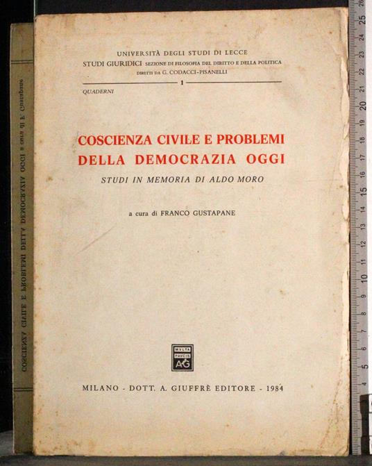 Coscienza civile e problemi della democrazia oggi - copertina