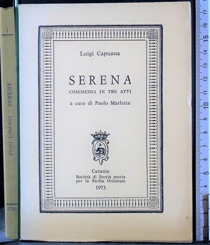 Serana - Luigi Capuana - copertina