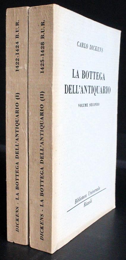 bottega dell'atiquario. Vol 1-2 - Charles Dickens - copertina
