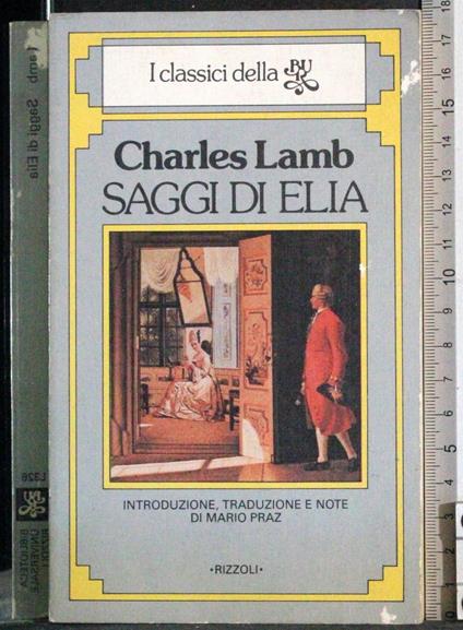 Saggi di Elia - Charles Lamb - copertina